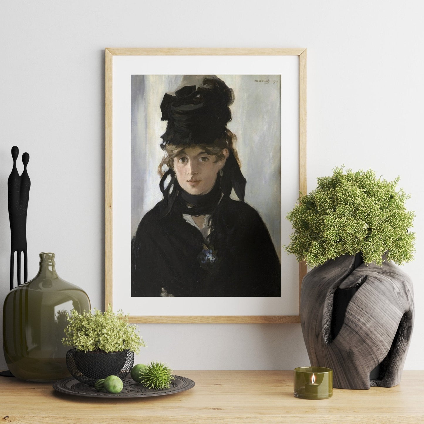 EDOUARD MANET - Berthe Morisot with a Bouquet of Violets (Giclée Art Print) - Pathos Studio - Marketplace Listings