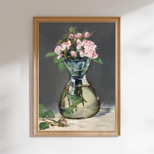 Edouard Manet - Moss Roses in a Vase | Art Prints | Pathos Studio