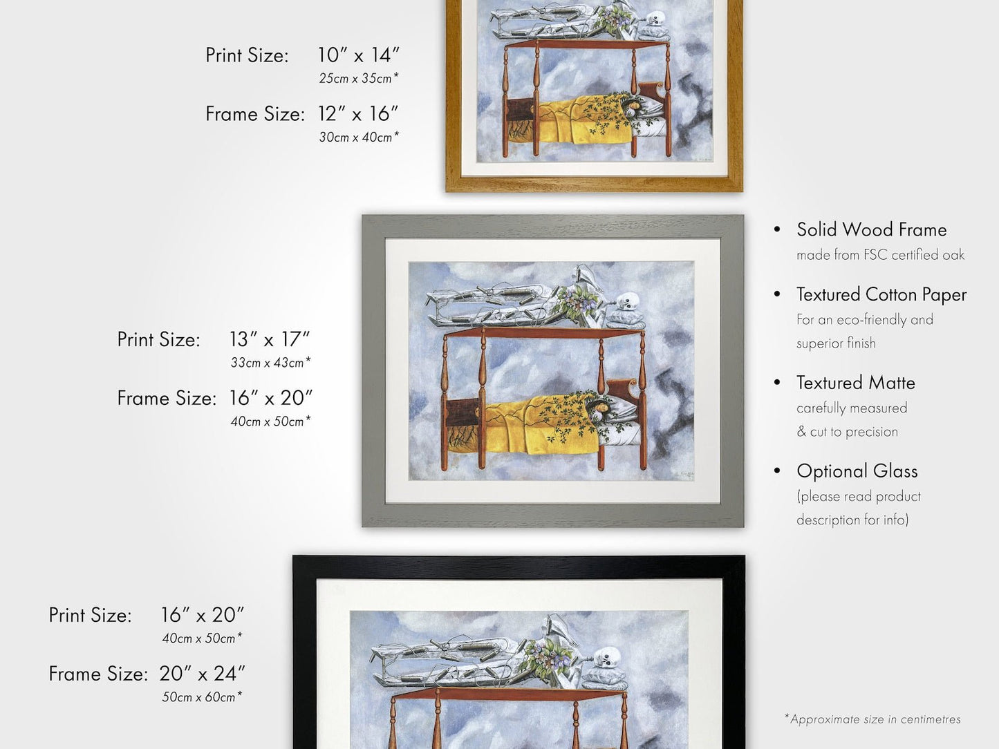 Frida Kahlo - El Sueño (La Cama) | Art Prints | Pathos Studio