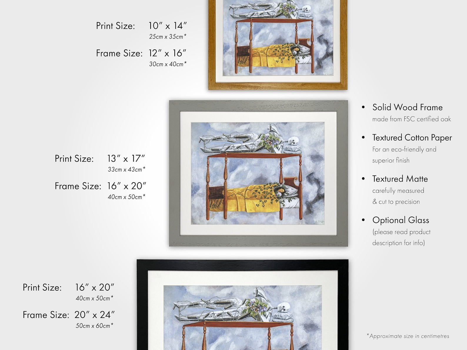 Frida Kahlo - El Sueño (La Cama) | Art Prints | Pathos Studio