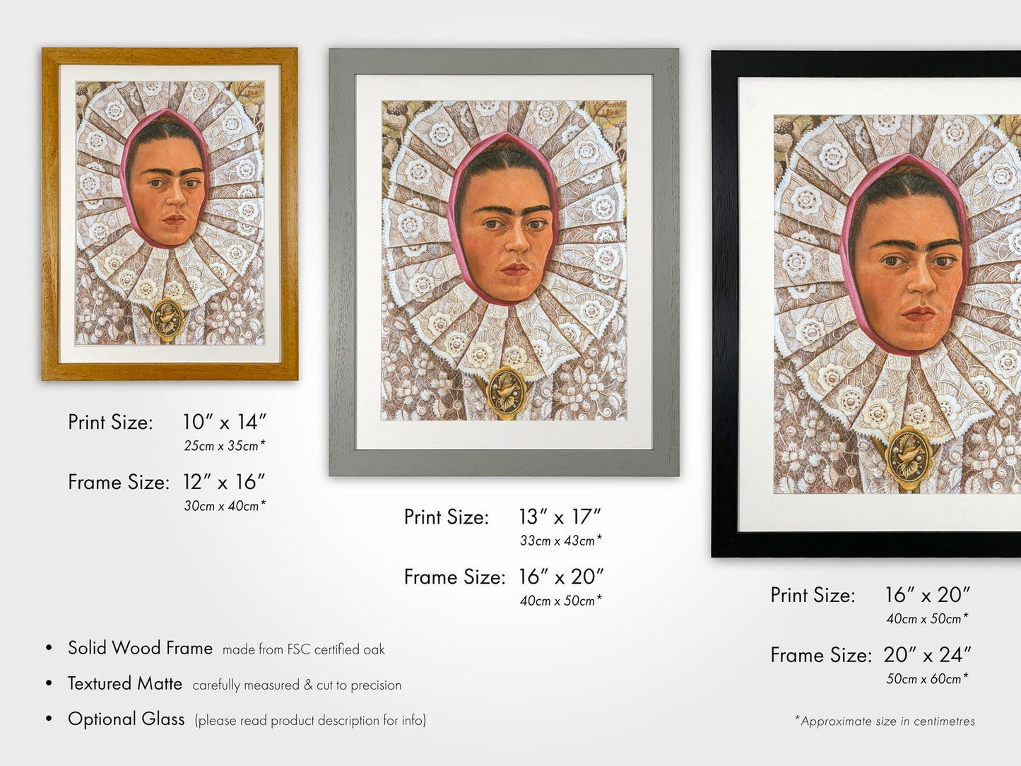 FRIDA KAHLO - Self-Portrait With Headdress - Pathos Studio -