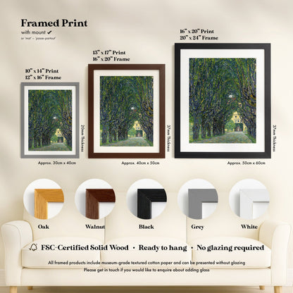 Gustav Klimt - Avenue to Schloss Kammer | Art Prints | Pathos Studio