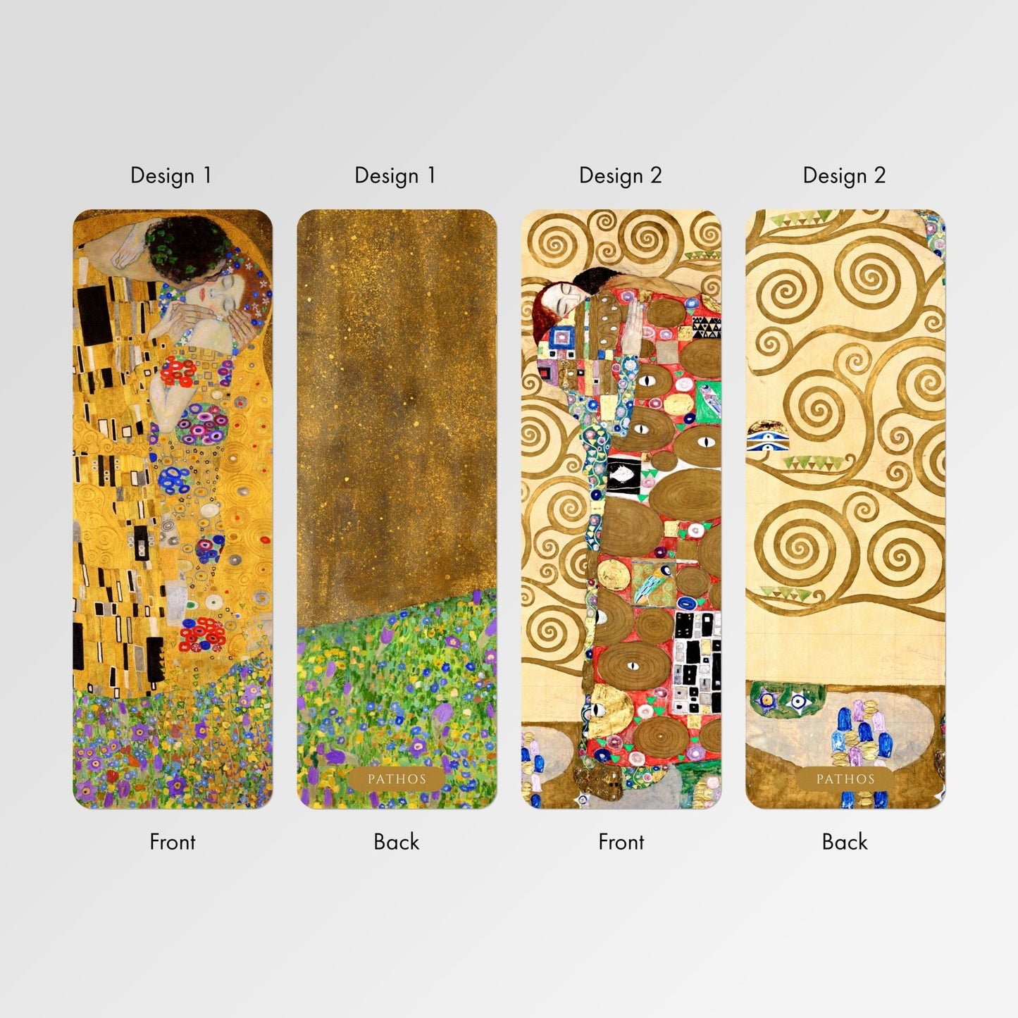 Gustav Klimt Bookmarks: The Kiss / Fulfilment - Pathos Studio - Bookmarks