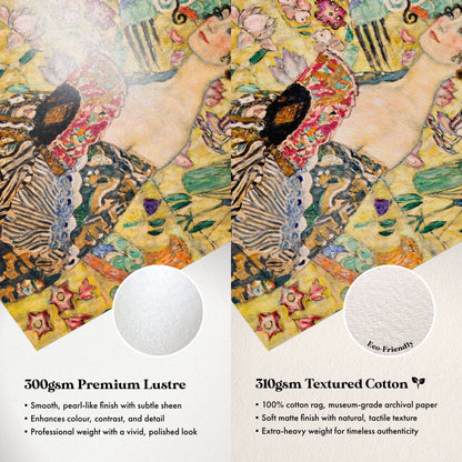 Gustav Klimt - Lady With Fan | Art Prints | Pathos Studio