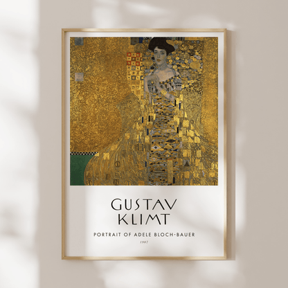 Gustav Klimt - Set Of 3 Gold Portrait Posters - Pathos Studio - Art Print Sets