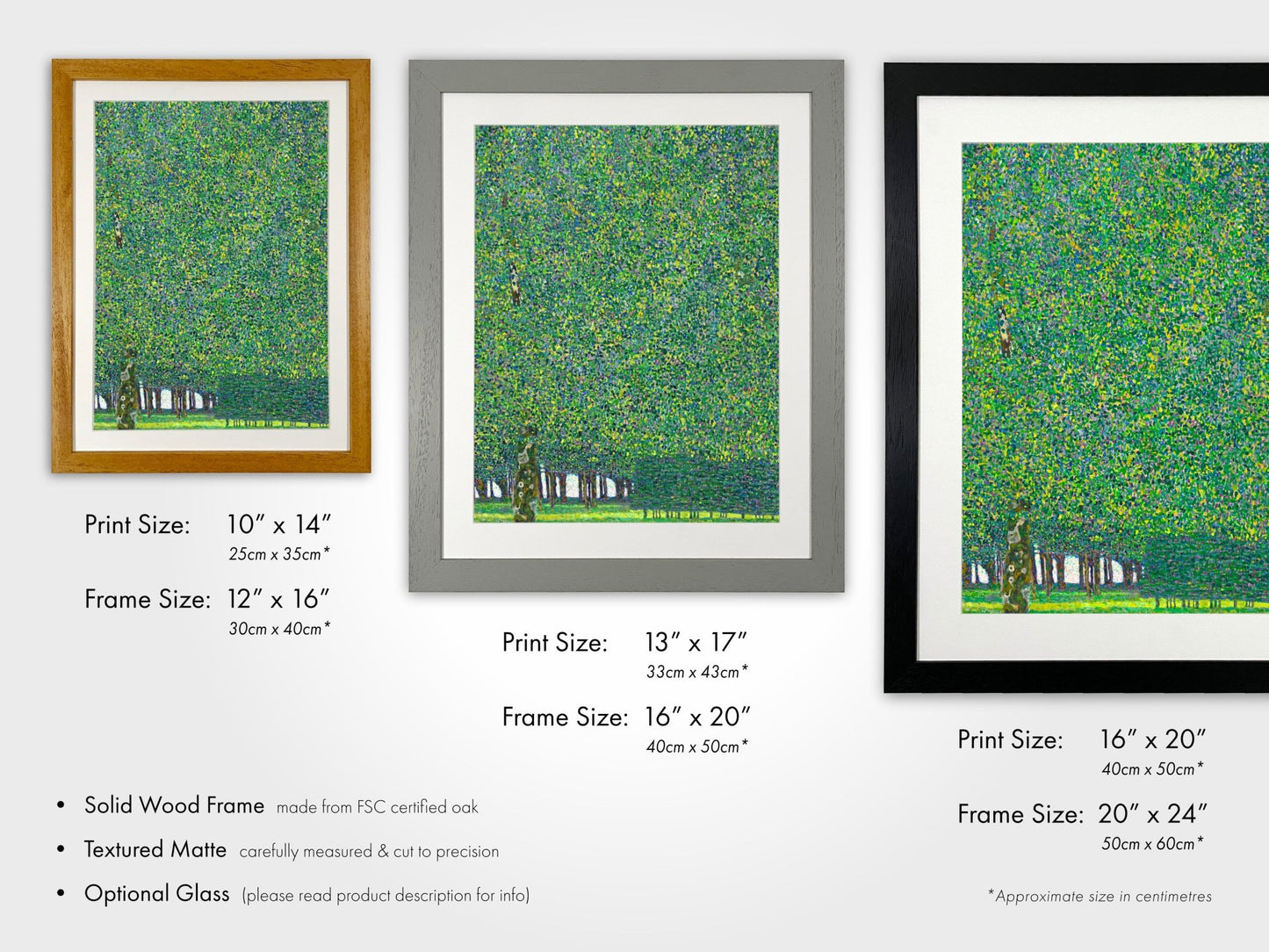 GUSTAV KLIMT - Set Of 3 Tree Prints - Pathos Studio - Art Print Sets