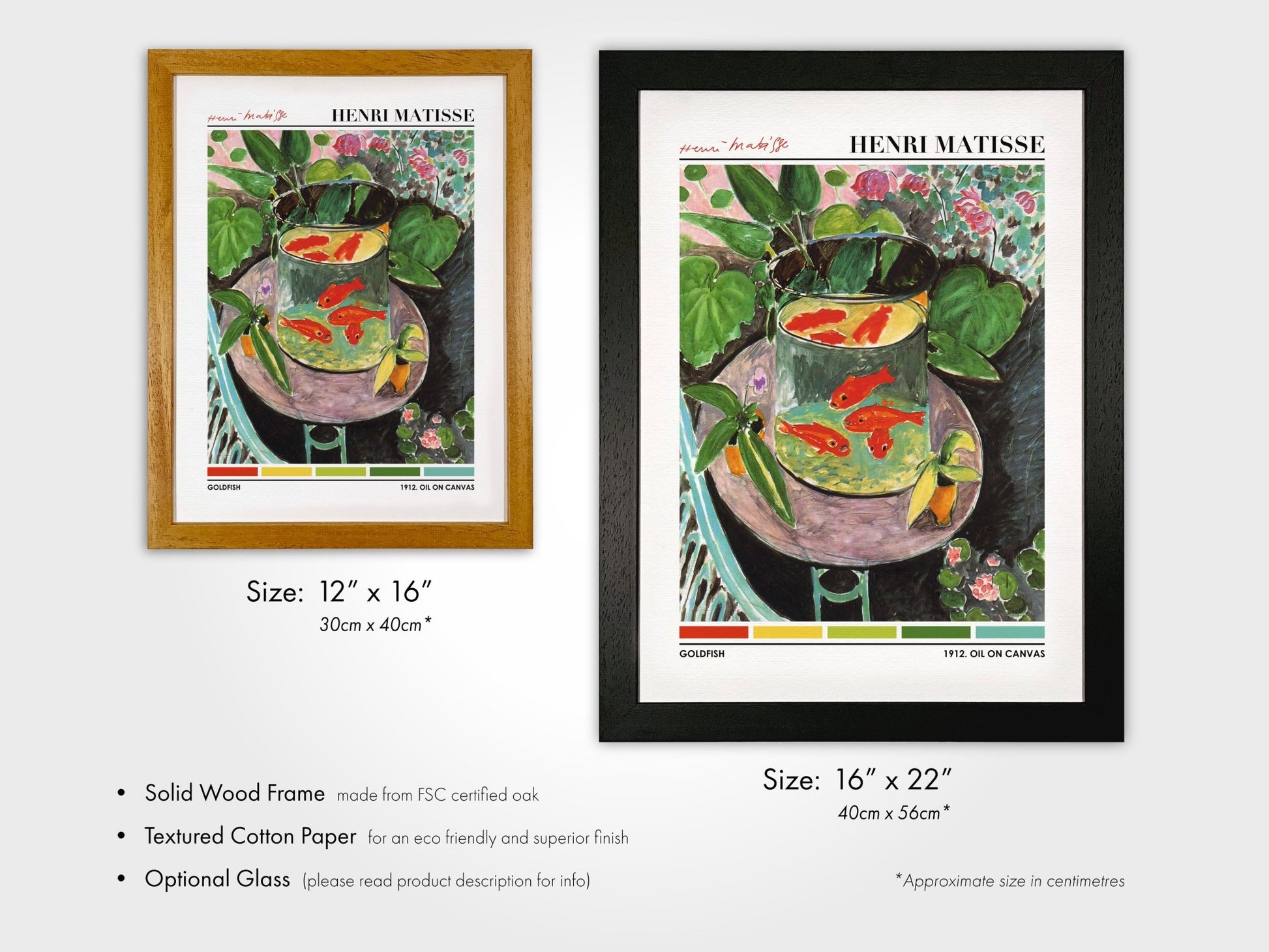 Henri Matisse - Goldfish (Color Palette Poster) | Art Prints | Pathos Studio