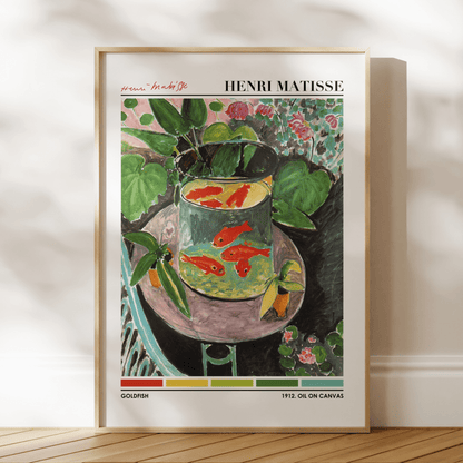 Henri Matisse - Goldfish (Color Palette Poster) | Art Prints | Pathos Studio