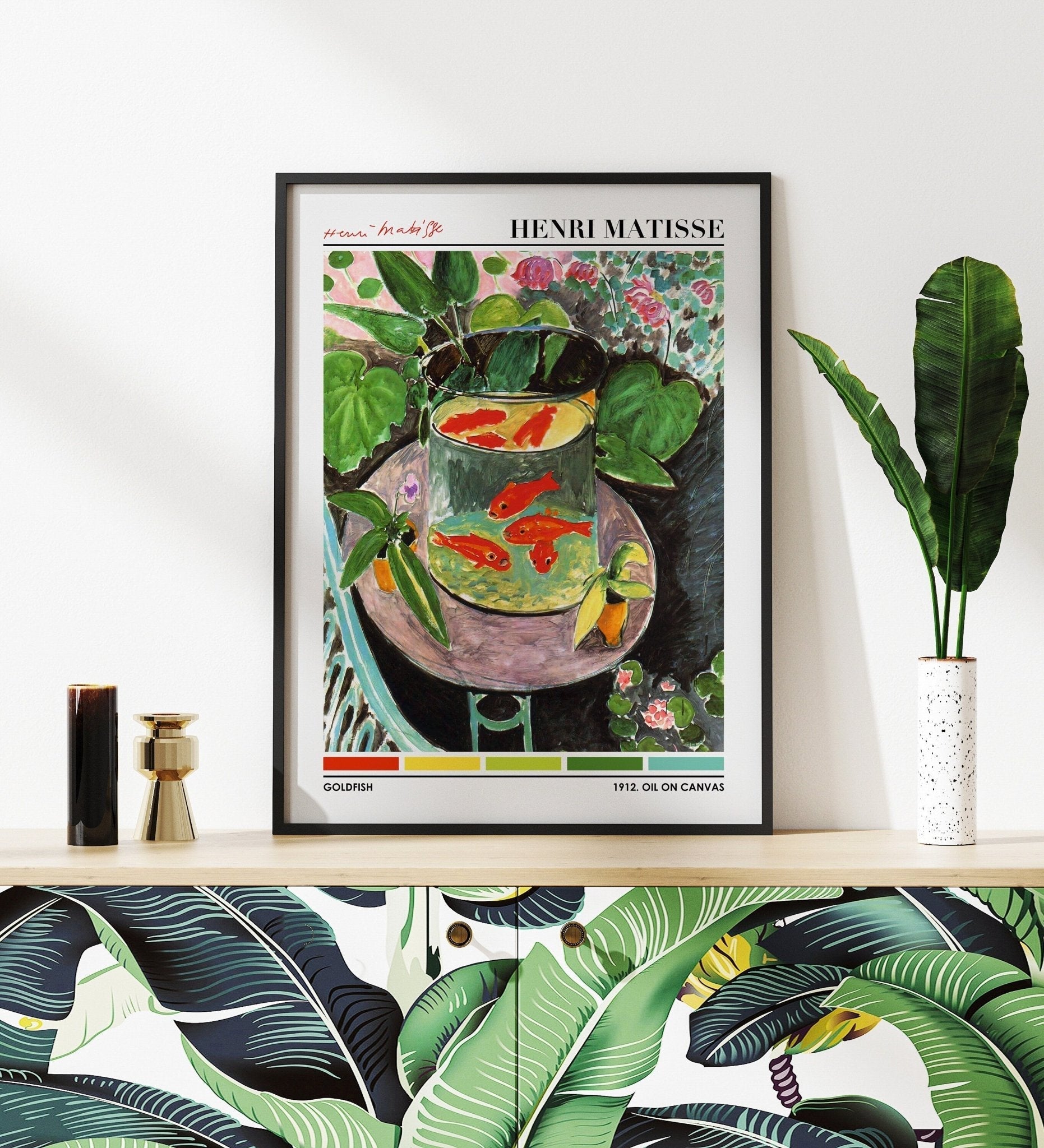 Henri Matisse - Goldfish (Color Palette Poster) | Art Prints | Pathos Studio