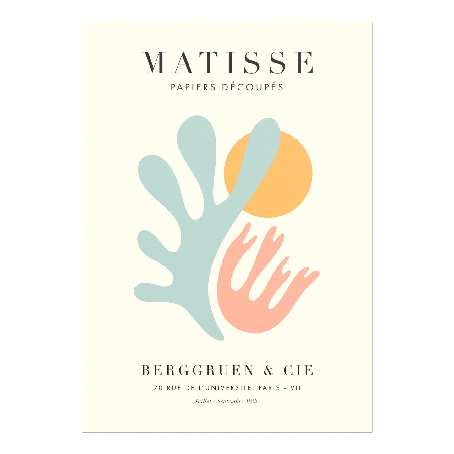 HENRI MATISSE - Papier Découpés 5 (Exhibition Poster) (Giclée art print) - Pathos Studio - Marketplace Listings