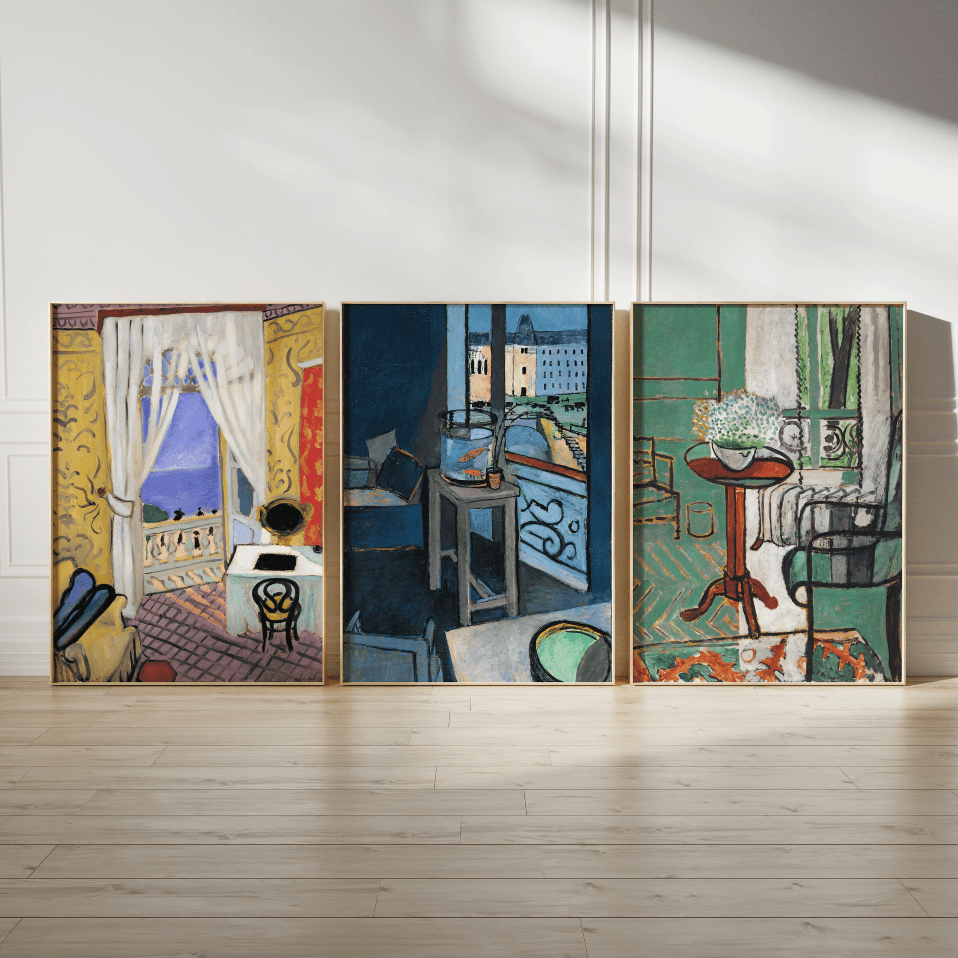Henri Matisse - Set of 3 Interior Still Life Prints | Art Print Sets | Pathos Studio