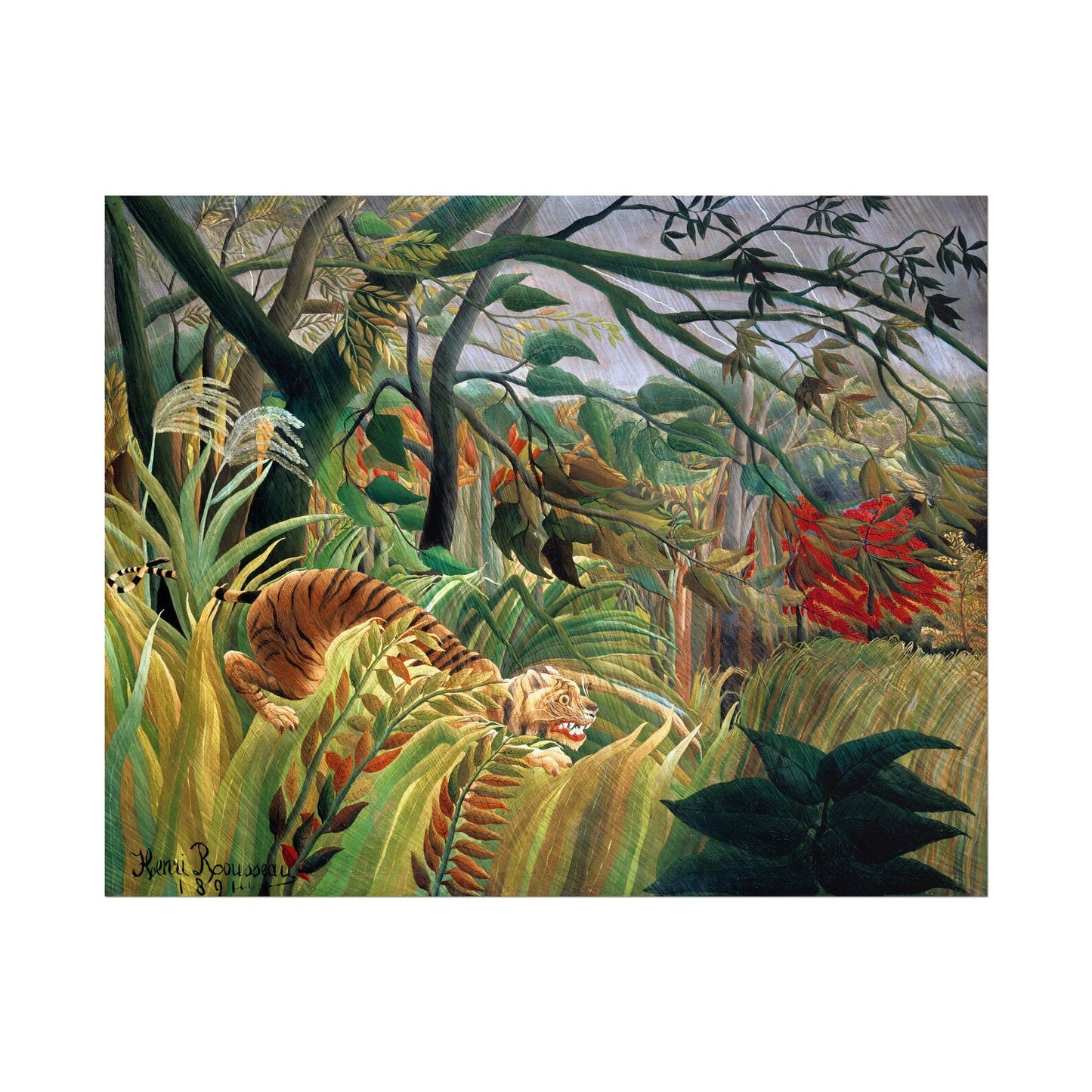 HENRI ROUSSEAU - Tiger In A Tropical Storm - Pathos Studio - Art Prints