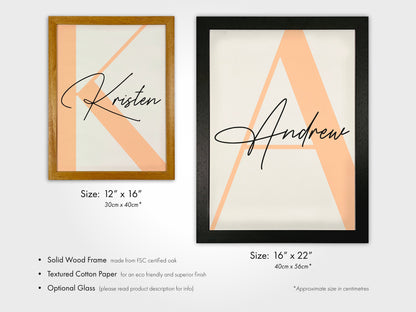 Personalised Set of 3 Name Prints