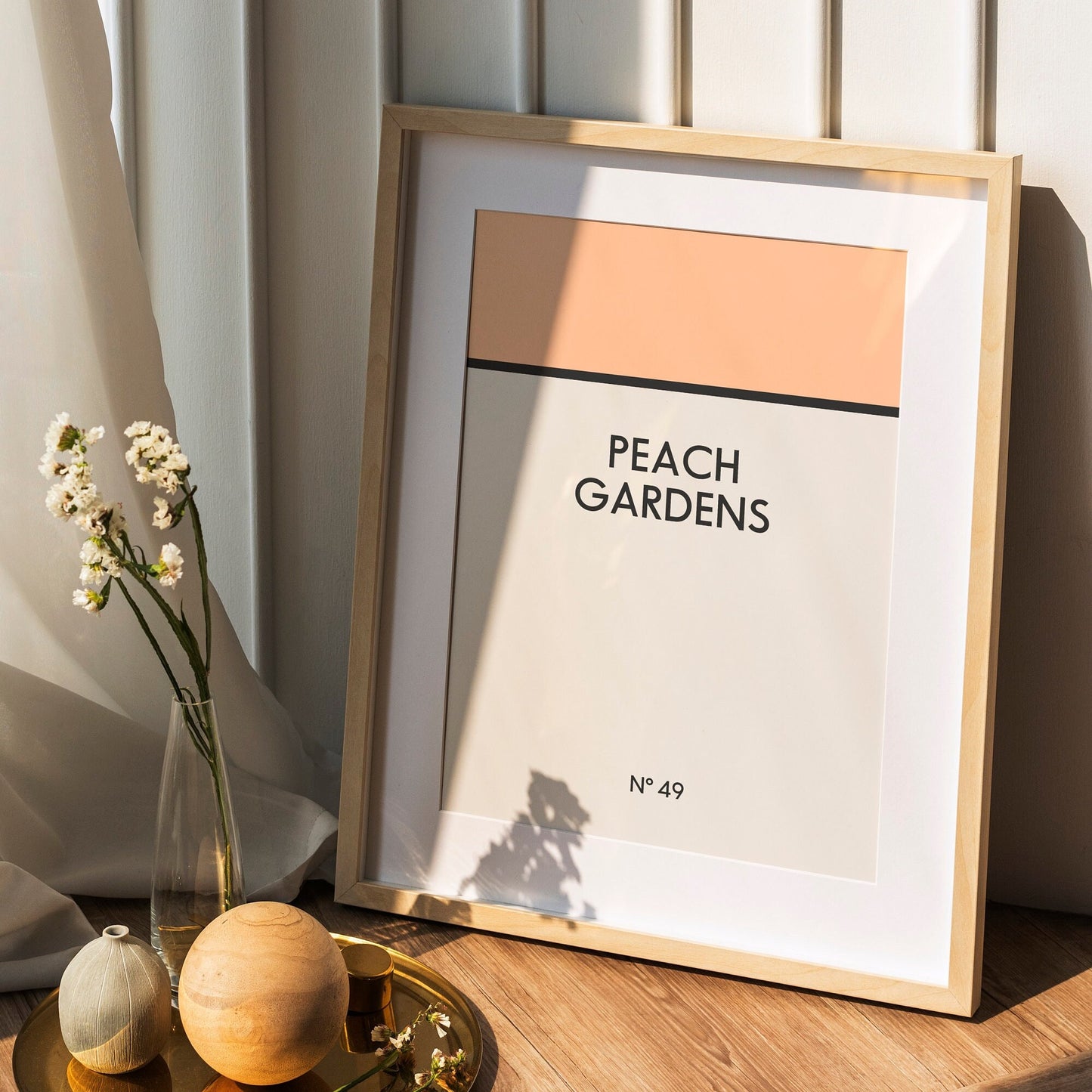 Digital mockup of a framed giclée fine art print