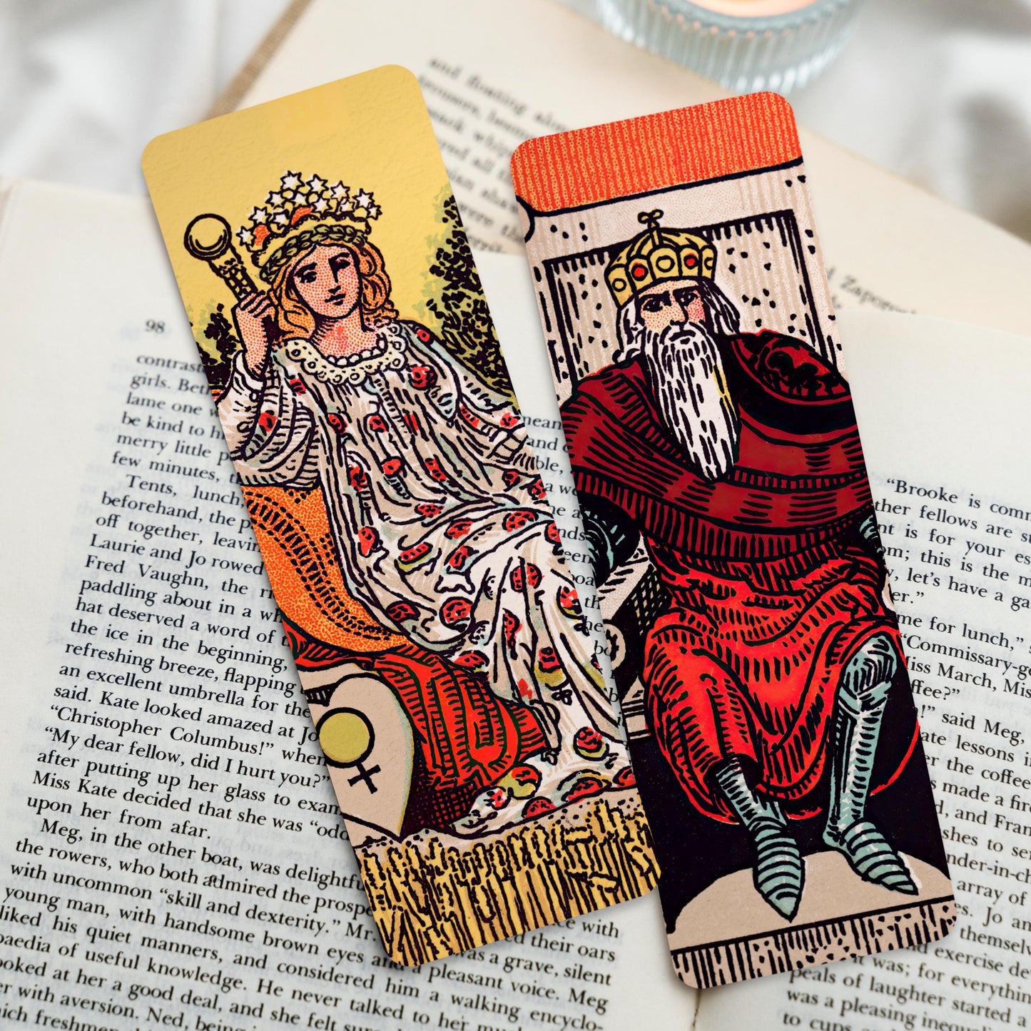 Tarot Bookmarks: The Empress / The Emperor