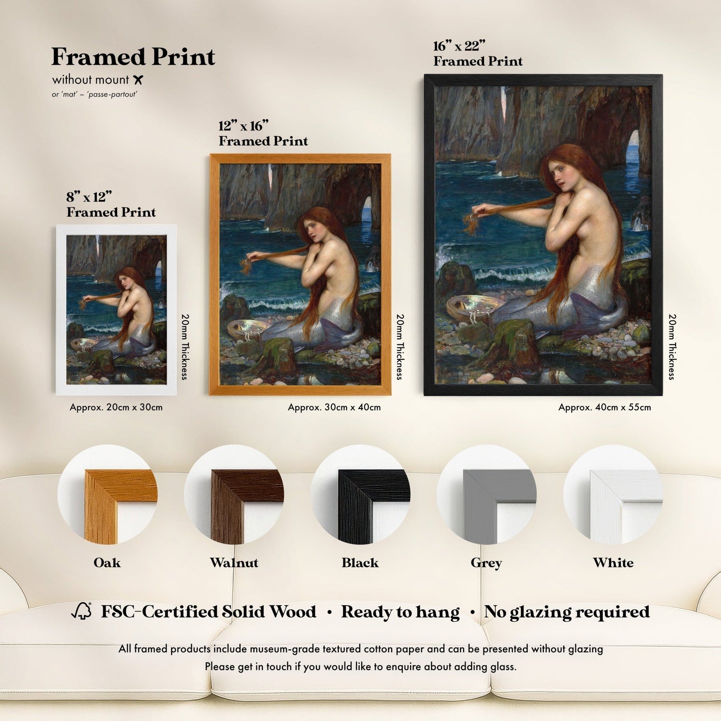 John William Waterhouse - Mermaid | Art Prints | Pathos Studio