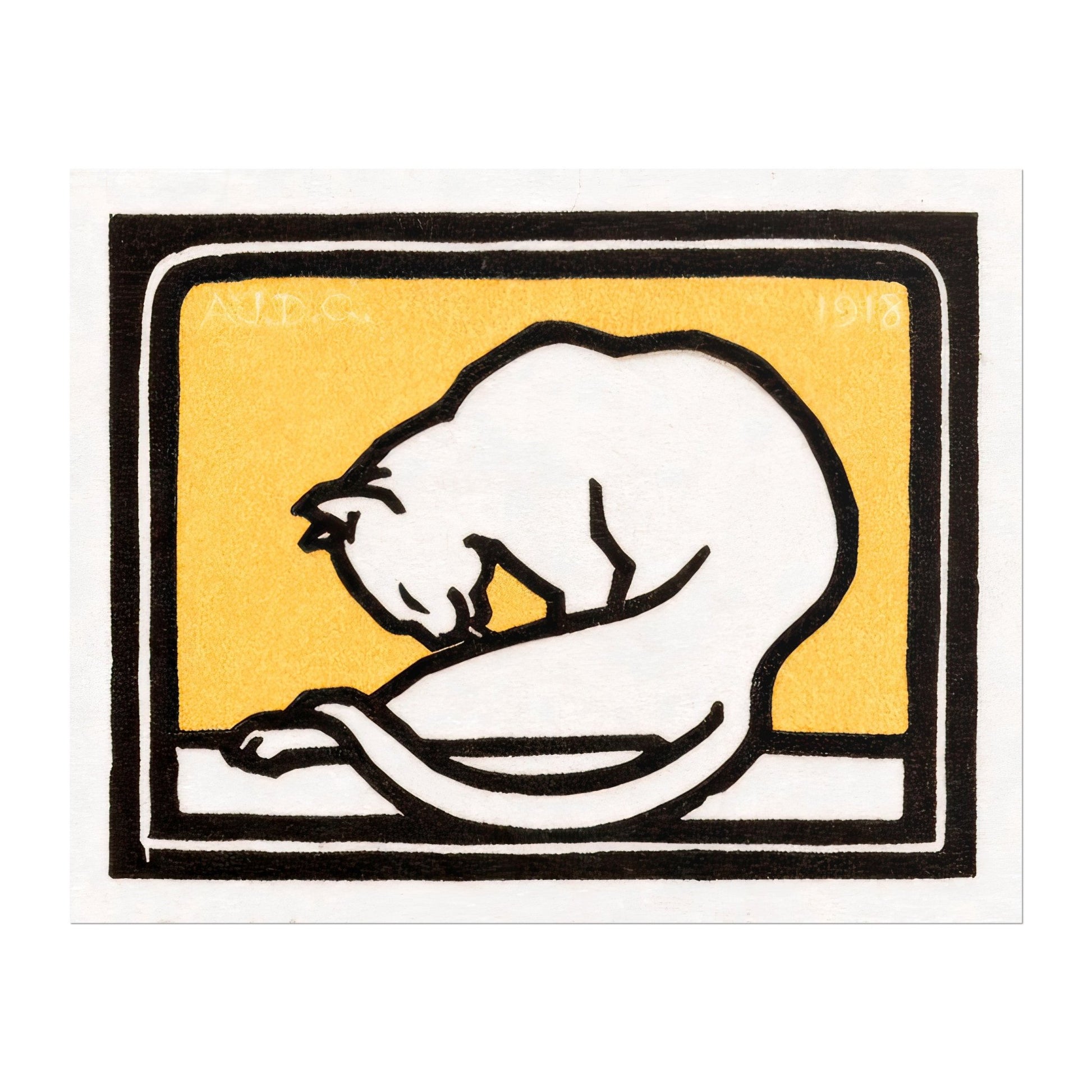 Julie De Graag - A Waxing Cat | Art Prints | Pathos Studio