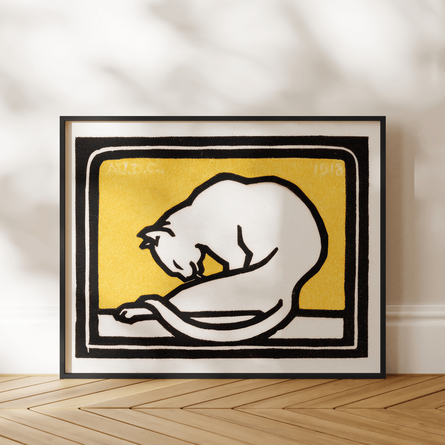 Julie De Graag - A Waxing Cat | Art Prints | Pathos Studio