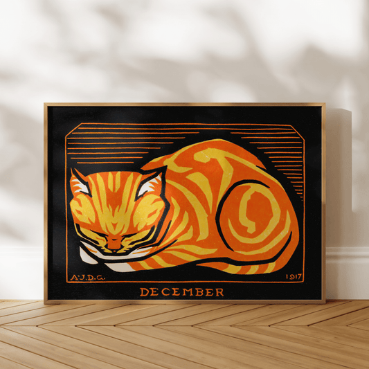 Julie De Graag - December Cat | Art Prints | Pathos Studio