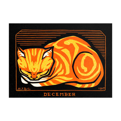 Julie De Graag - December Cat | Art Prints | Pathos Studio