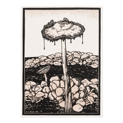 JULIE DE GRAAG - Dripping Mushroom (Giclée Art Print) - Pathos Studio - Marketplace Listings