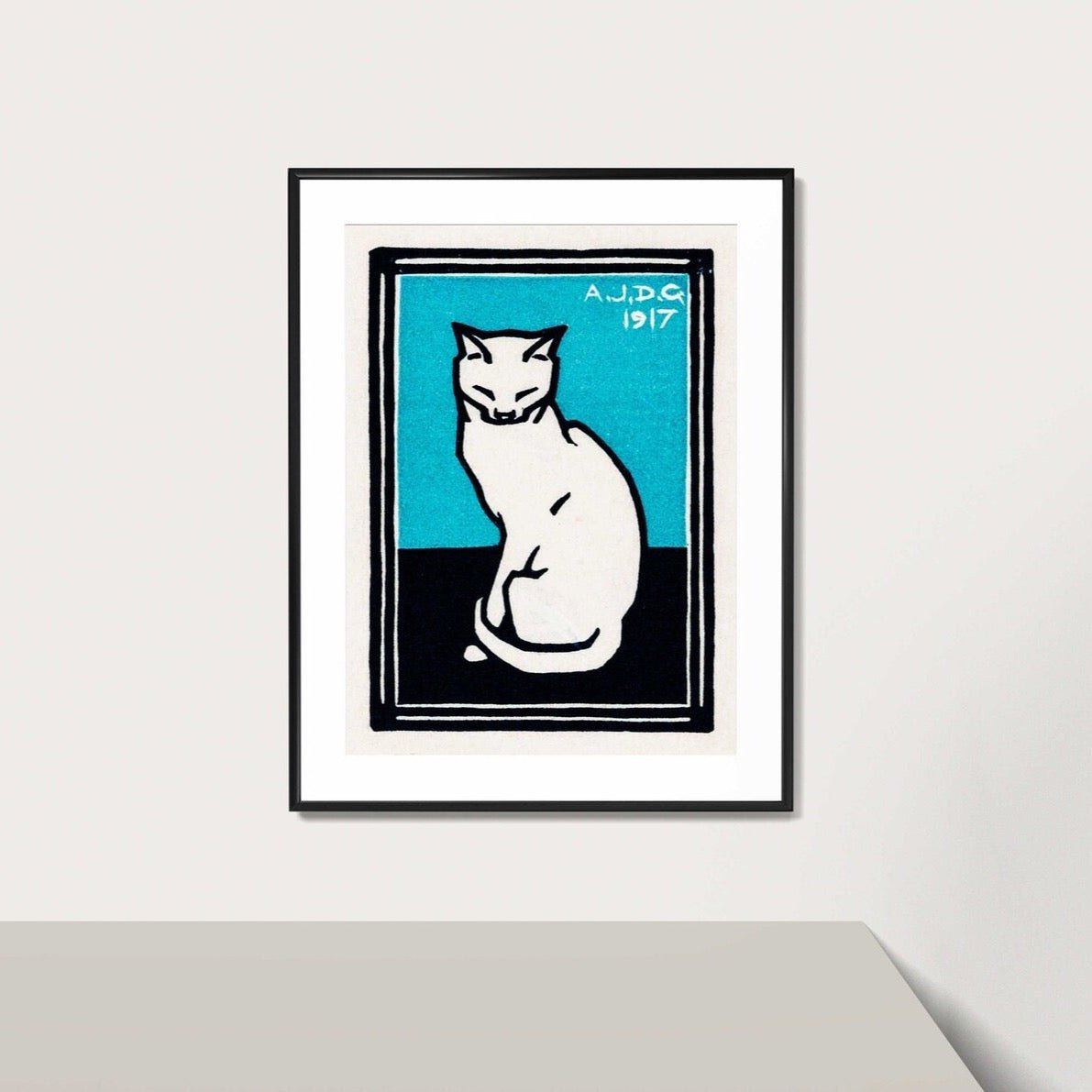 JULIE DE GRAAG - Sitting Cat 2 (Giclée Art Print) - Pathos Studio - Marketplace Listings