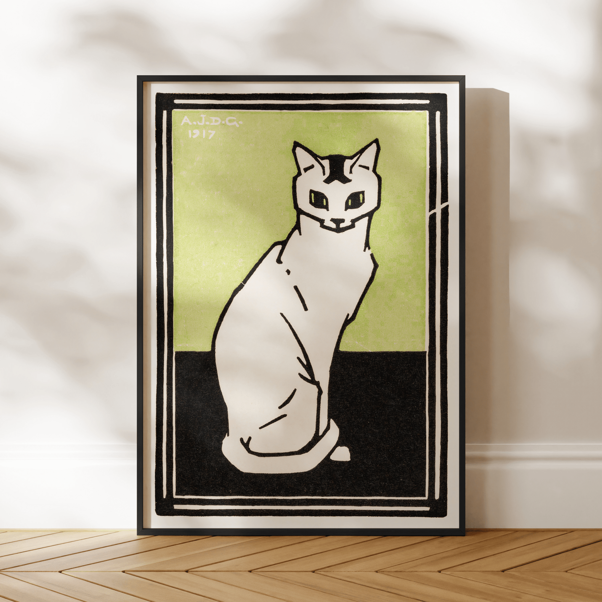 Julie De Graag - Sitting Cat | Art Prints | Pathos Studio