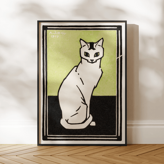 Julie De Graag - Sitting Cat | Art Prints | Pathos Studio