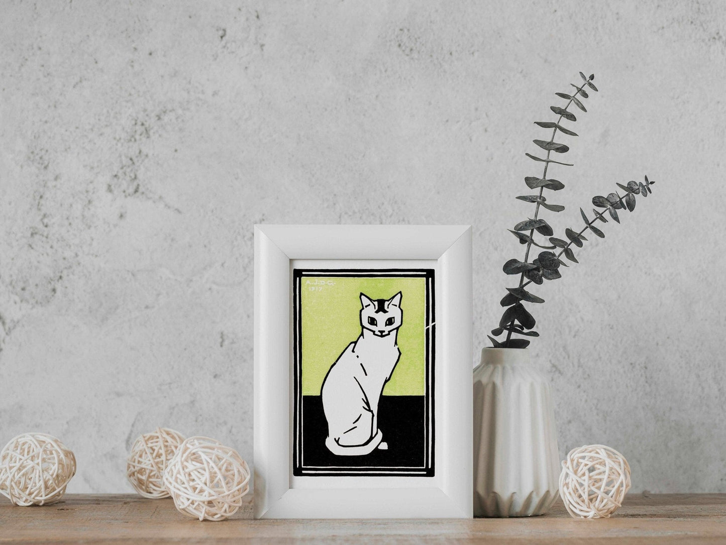 JULIE DE GRAAG - Sitting Cat 3 (Giclée Art Print) - Pathos Studio - Marketplace Listings