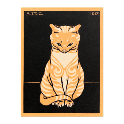 Julie De Graag - Sitting Cat | Art Prints | Pathos Studio