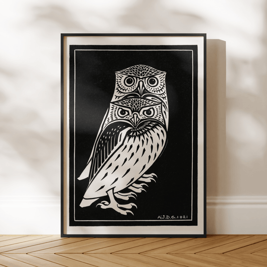 Julie De Graag - Two Owls | Art Prints | Pathos Studio