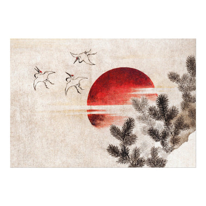 KATSUSHIKA HOKUSAI - Birds & Sunset (Giclée art print) - Pathos Studio - Marketplace Listings