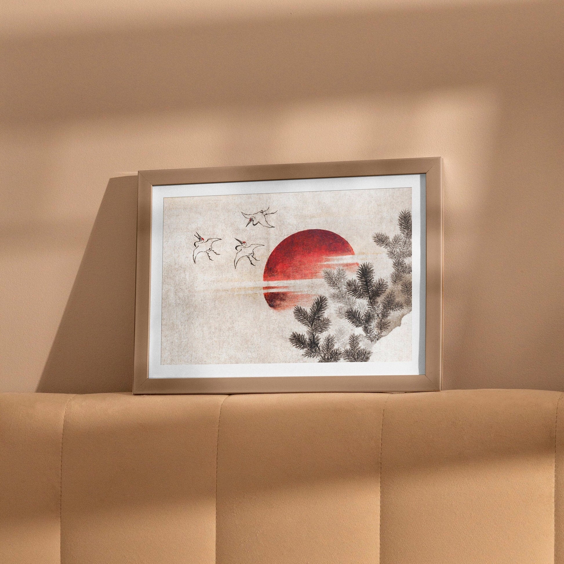 KATSUSHIKA HOKUSAI - Birds & Sunset (Giclée art print) - Pathos Studio - Marketplace Listings