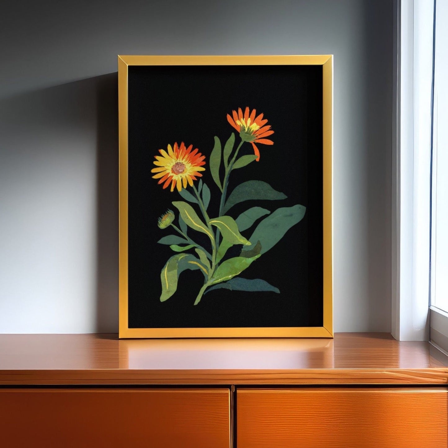 MARY DELANY - Marigold (Giclée Art Print) - Pathos Studio - Marketplace Listings