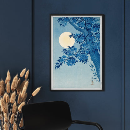 OHARA KOSON - Blossoming Cherry On A Moonlit Sky (Giclée Art Print) - Pathos Studio - Marketplace Listings