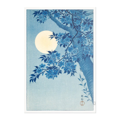 OHARA KOSON - Blossoming Cherry On A Moonlit Sky (Giclée Art Print) - Pathos Studio - Marketplace Listings