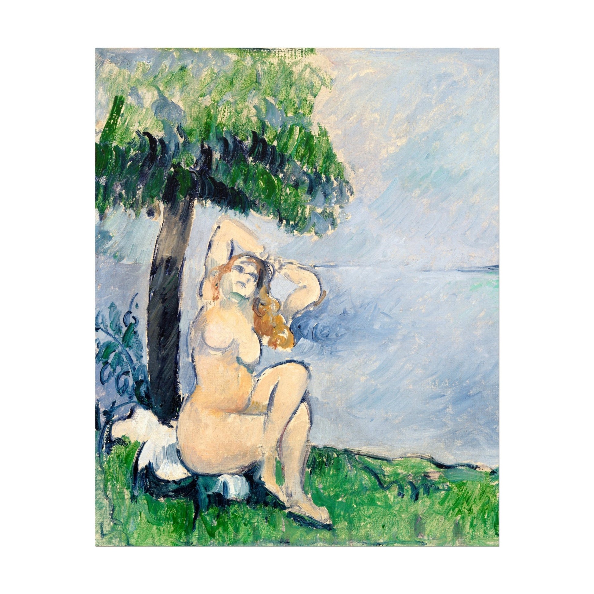 PAUL CÉZANNE - Bather at the Seashore (Giclée Art Print) - Pathos Studio - Marketplace Listings