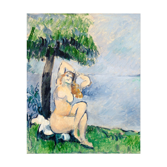 PAUL CÉZANNE - Bather at the Seashore (Giclée Art Print) - Pathos Studio - Marketplace Listings