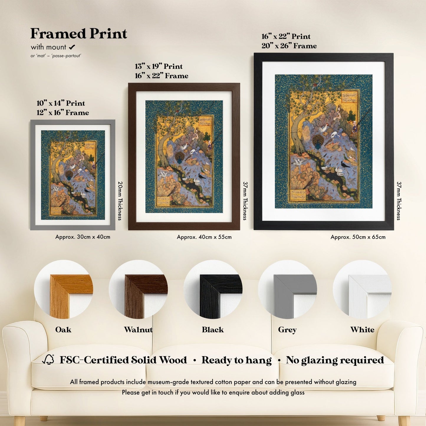 Persian Art - The Concourse Of The Birds | Art Prints | Pathos Studio