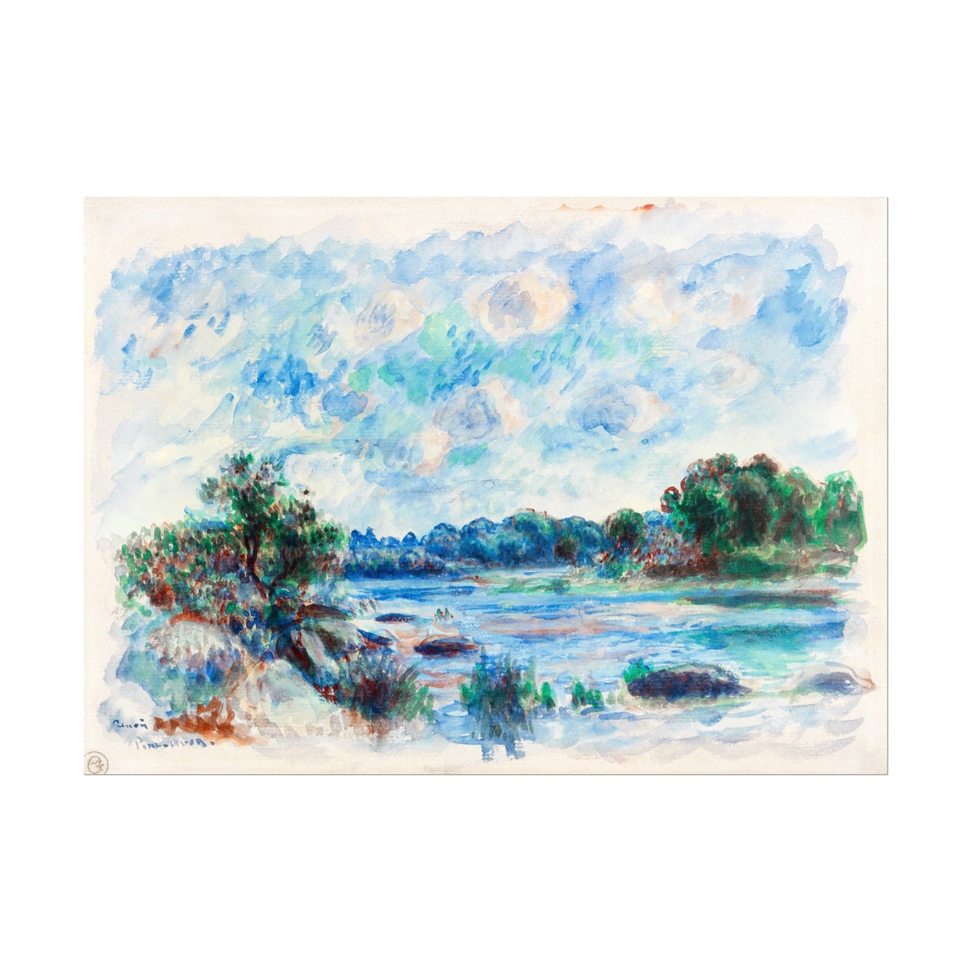 Pierre - Auguste Renoir - Landscape at Pont–Aven | Art Prints | Pathos Studio