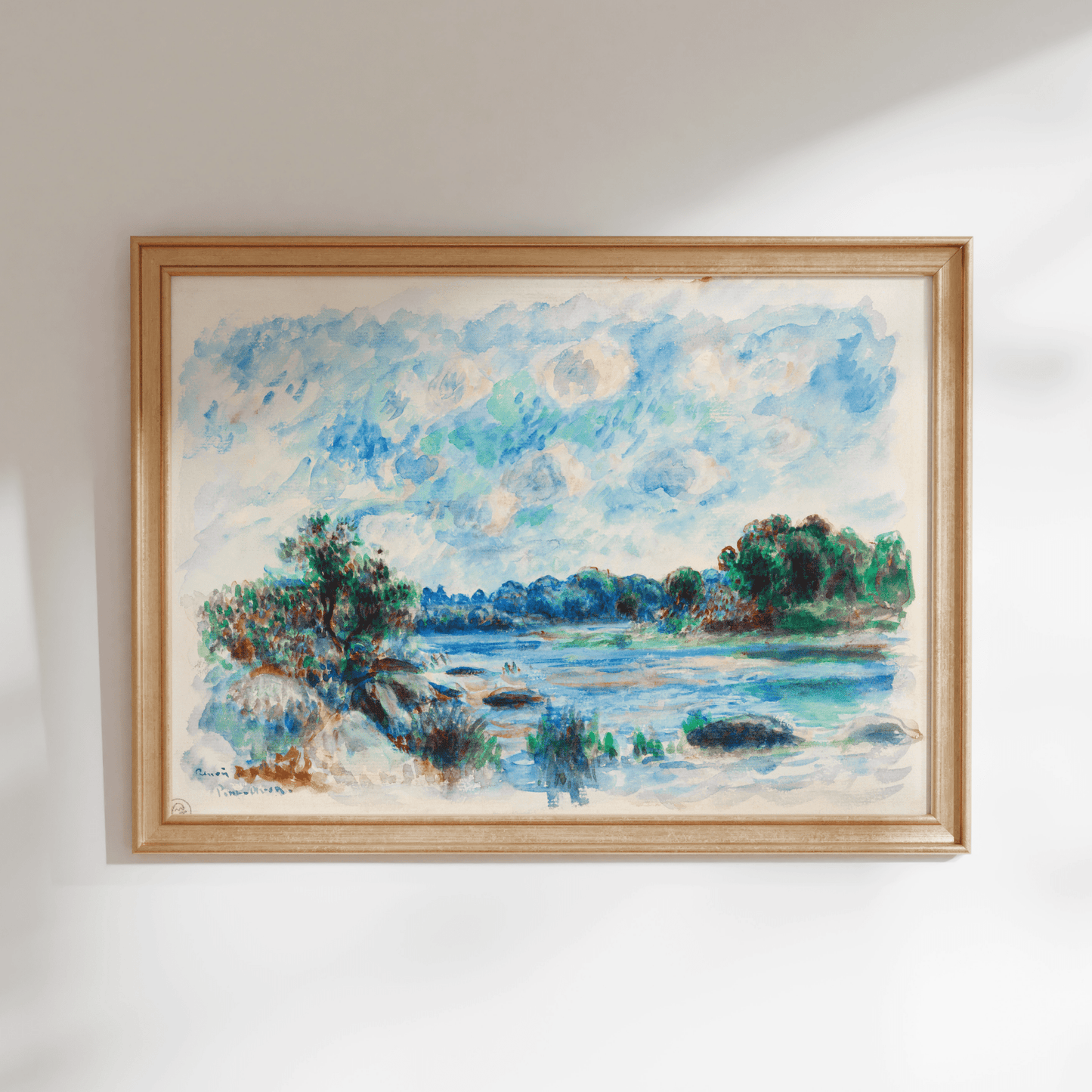 Pierre - Auguste Renoir - Landscape at Pont–Aven | Art Prints | Pathos Studio
