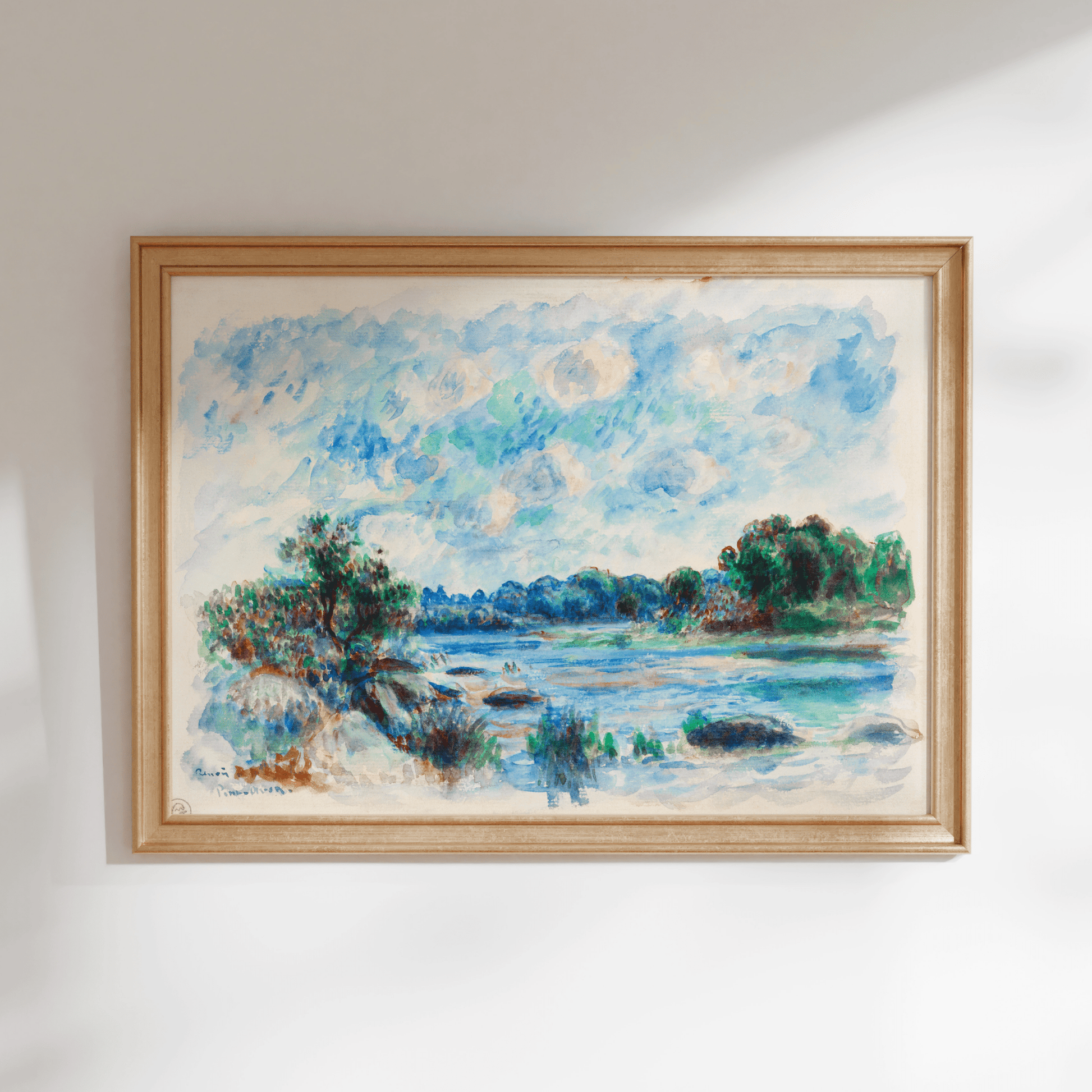 Pierre - Auguste Renoir - Landscape at Pont–Aven | Art Prints | Pathos Studio