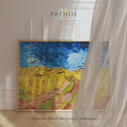 Wheatfield with Crows