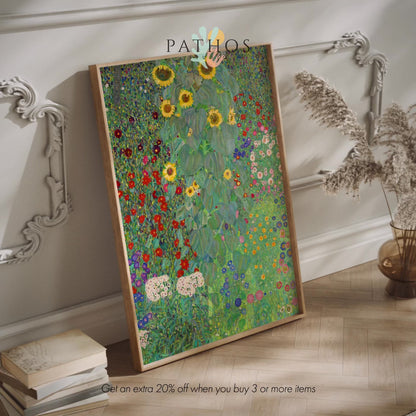 Farm Garden With Sunflowers