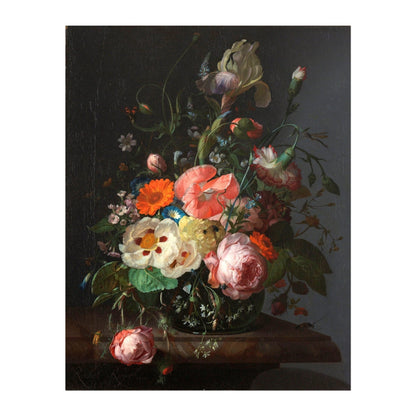 RACHEL RUYSCH - Still Life With Flowers On A Marble Tabletop (Giclée Art Print) - Pathos Studio - Marketplace Listings