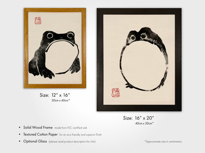 Set of 3 Japanese Frog Prints - Pathos Studio - Art Print Sets