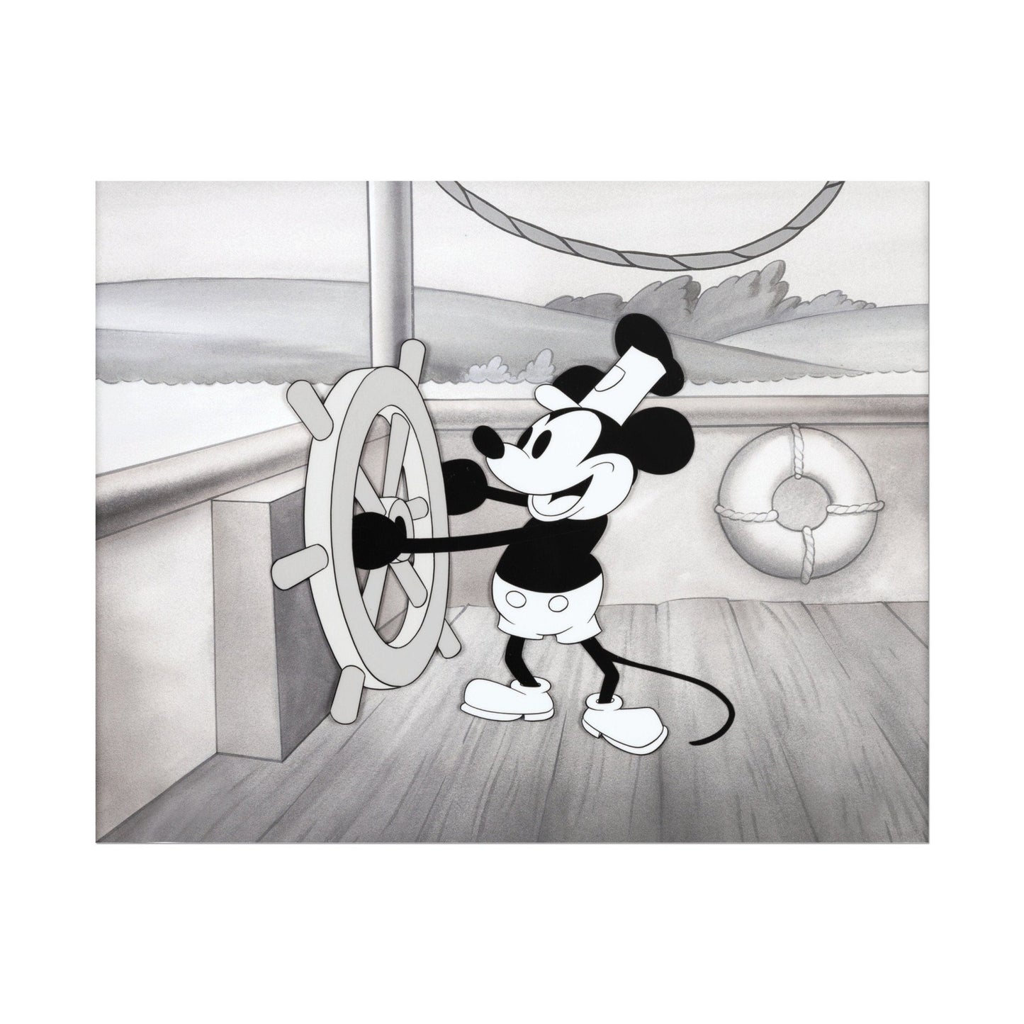 STEAMBOAT WILLIE - Animation Cel Print - Pathos Studio - Art Prints