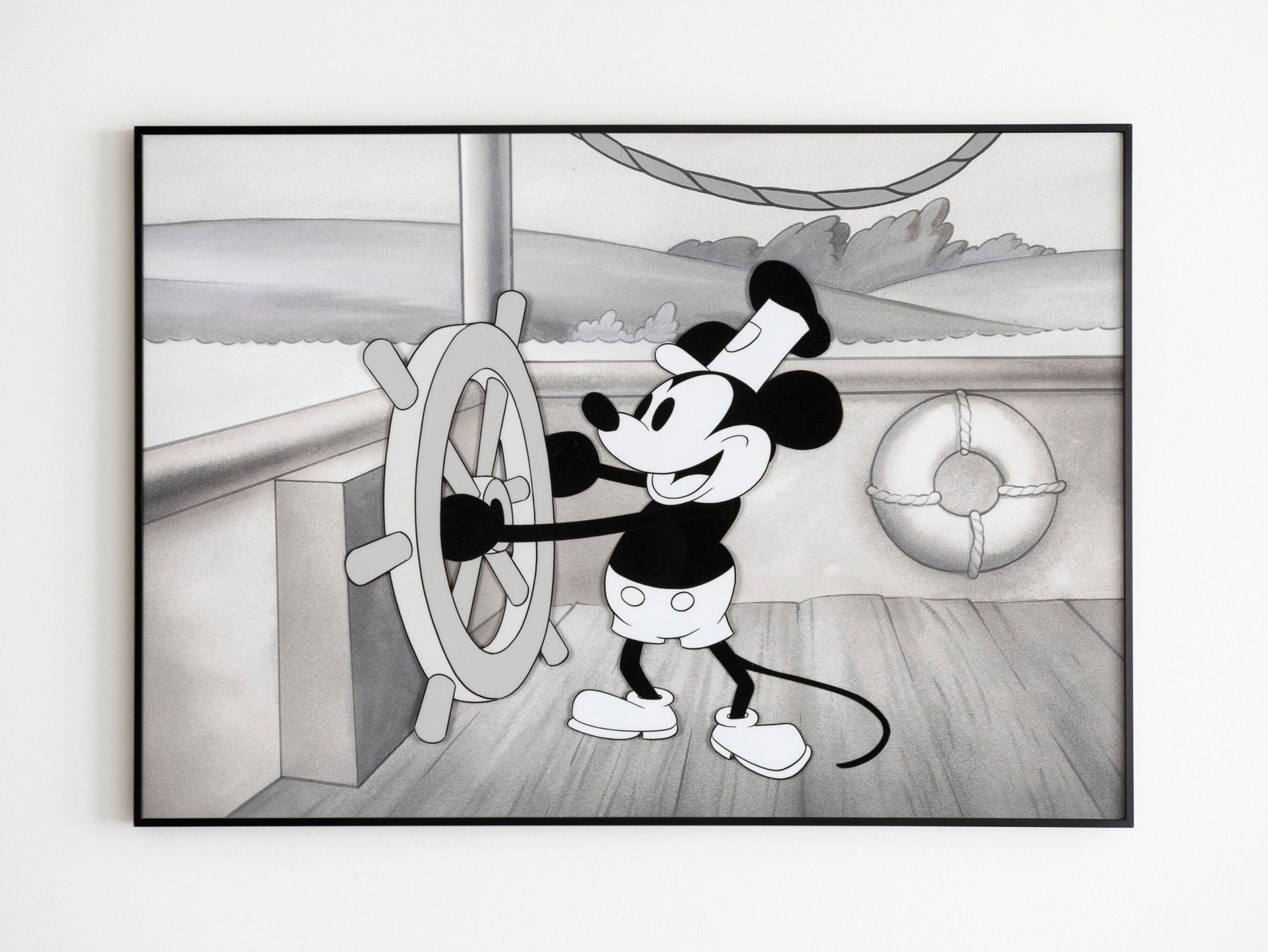 STEAMBOAT WILLIE - Animation Cel Print - Pathos Studio - Art Prints