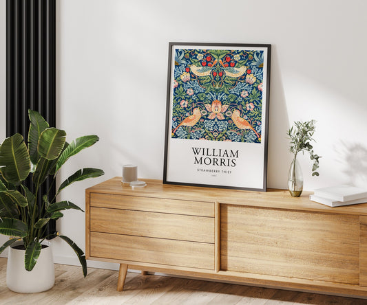 Strawberry Thief (Poster Style) - Pathos Studio - Art Prints