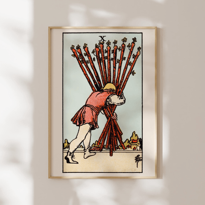 Tarot Art - 10 of Wands | Art Prints | Pathos Studio